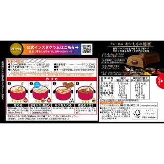 カレーZEPPIN 辛口 展開図